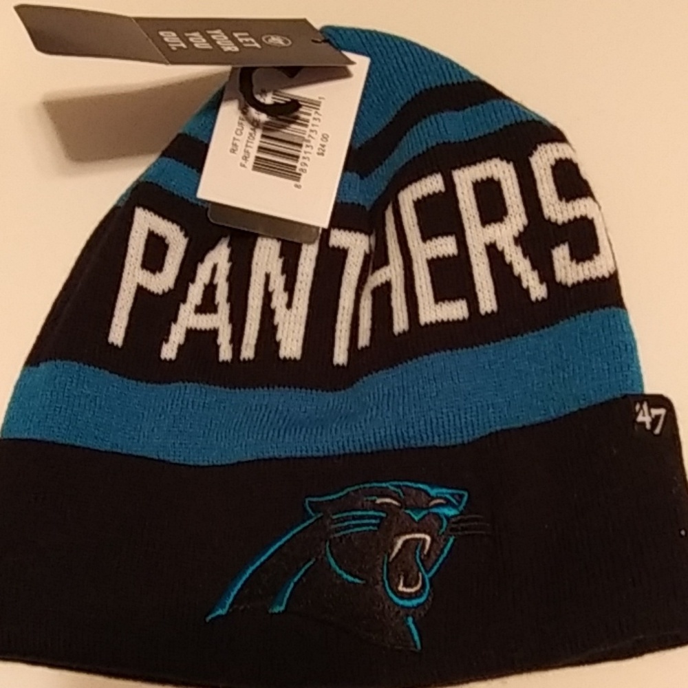 NWT...PANTHERS BEANIE & STOCKING